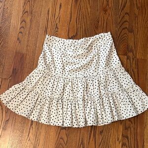 Polka Dot Tiered Skirt Madewell size 12